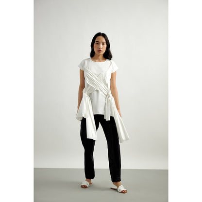 EchoStudio Black Two Pleats Pants