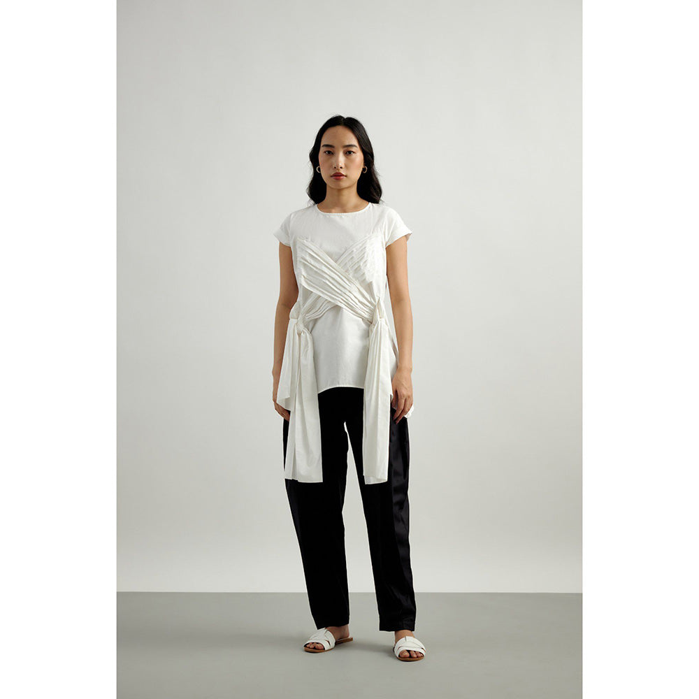 EchoStudio Black Two Pleats Pants