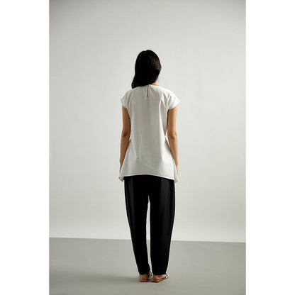 EchoStudio Black Two Pleats Pants