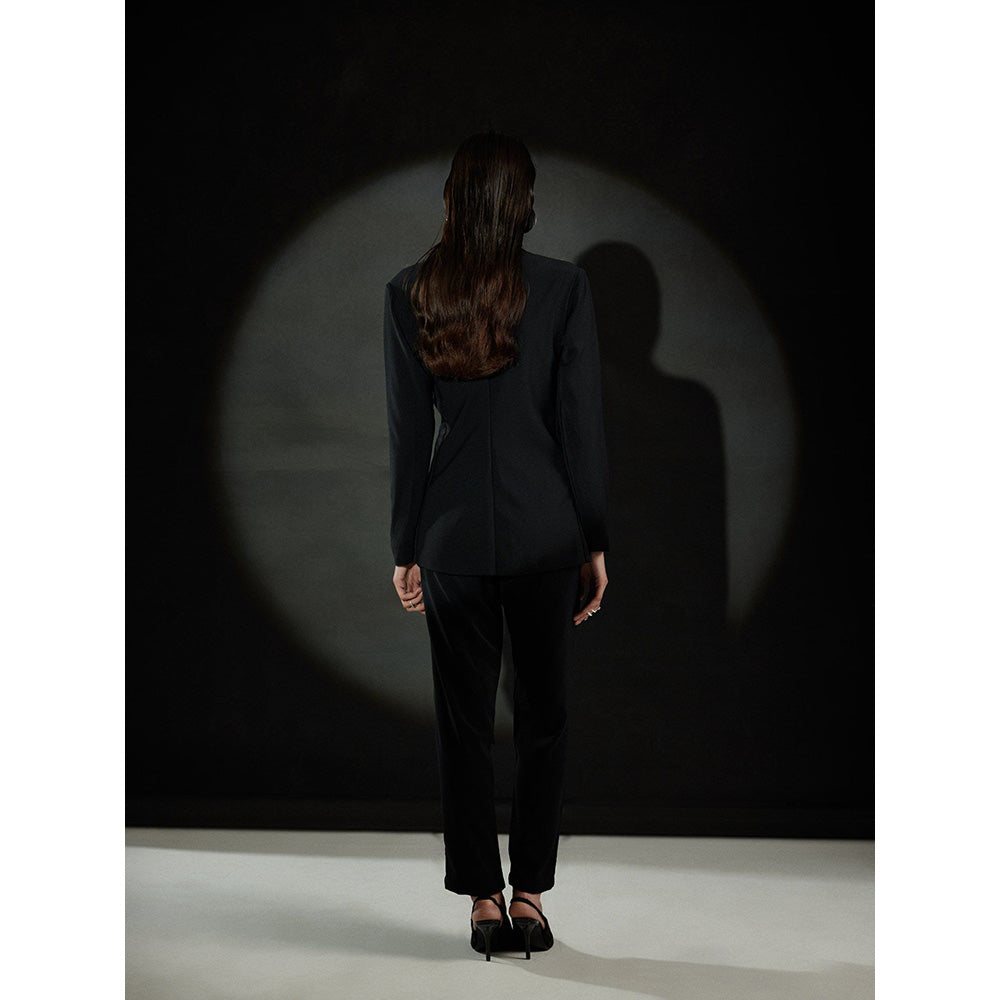 EchoStudio Cowl Blazer Pant Co-Ord (Set of 2)