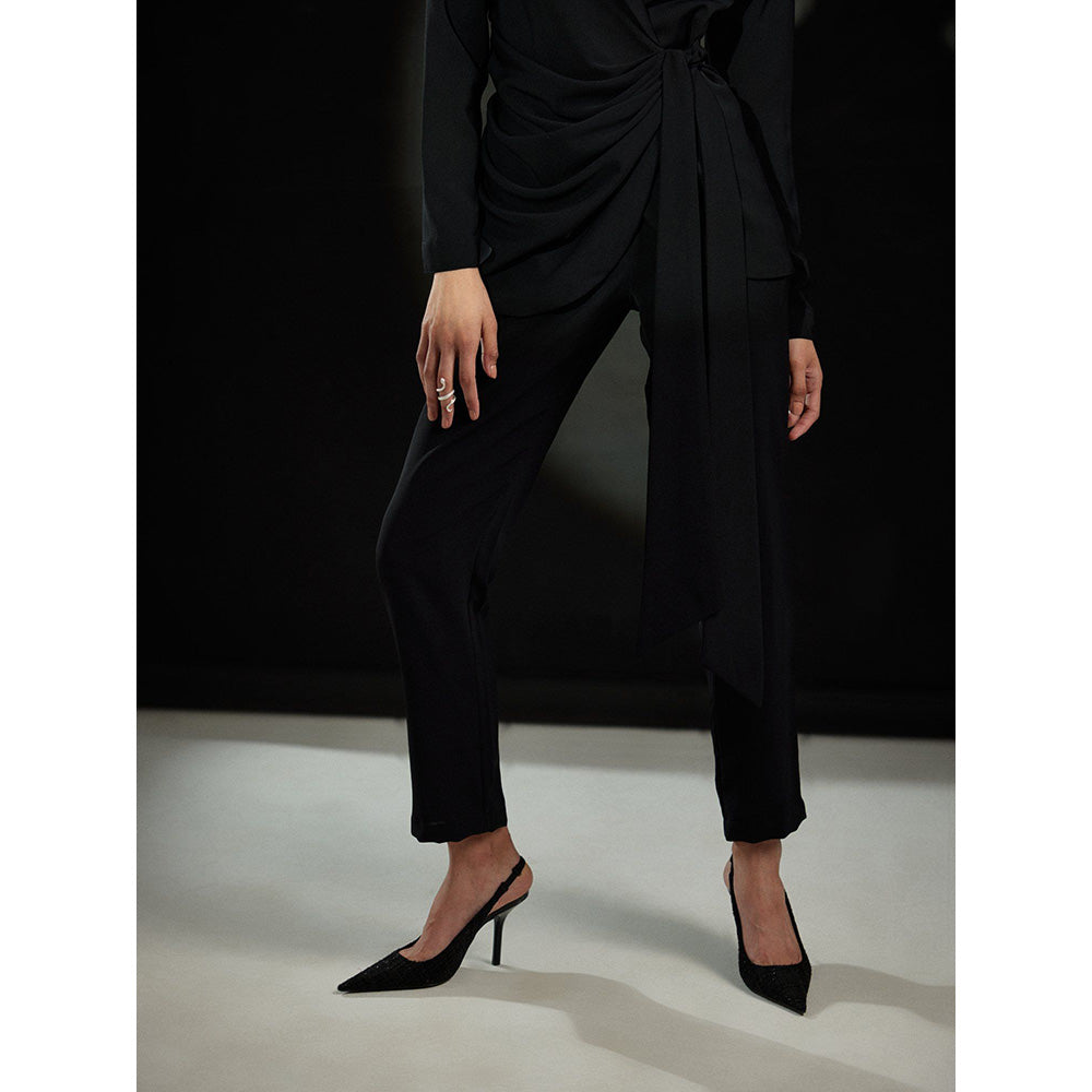 EchoStudio Cowl Blazer Pant Co-Ord (Set of 2)