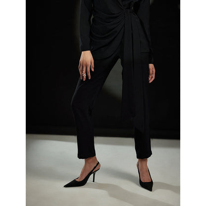 EchoStudio Cowl Blazer Pant Co-Ord (Set of 2)
