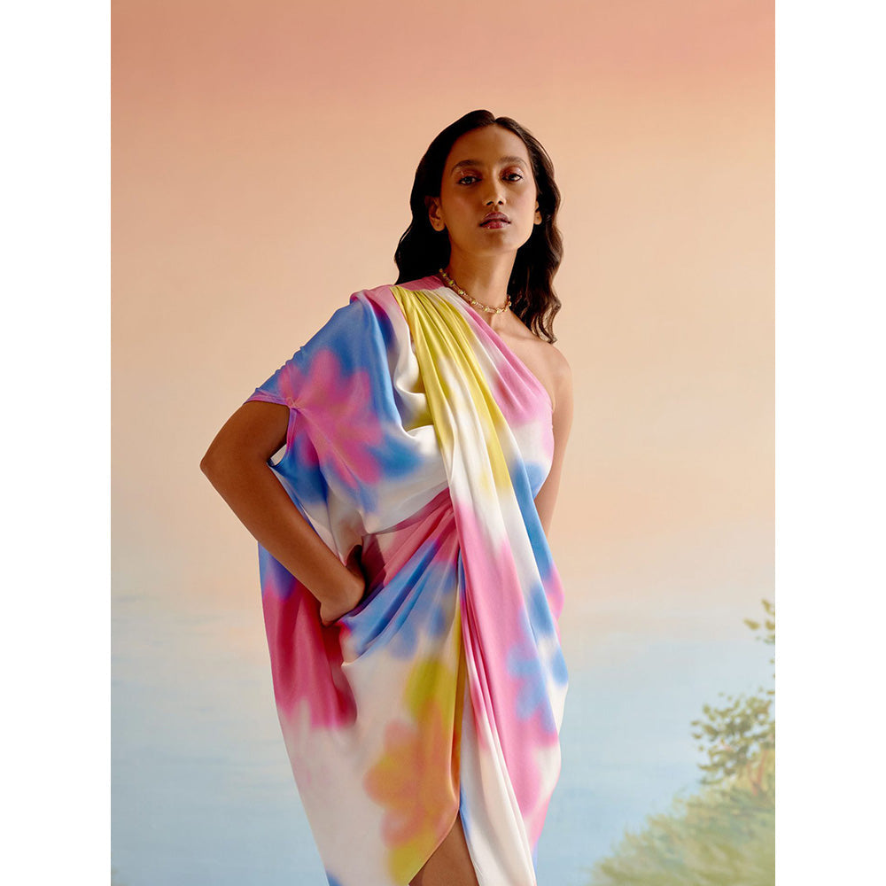 EchoStudio Multi-Colour Echo Lagoon Dress