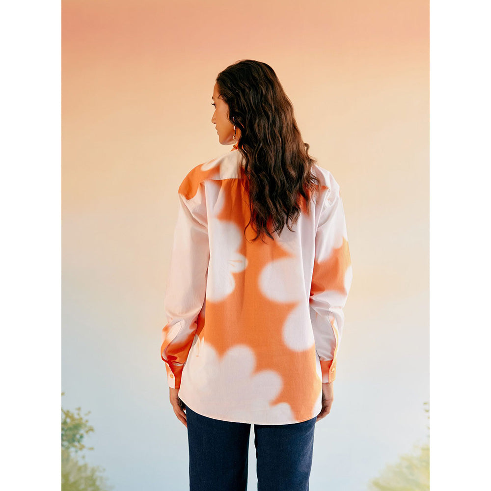 EchoStudio Orange Echo Cabana Shirt