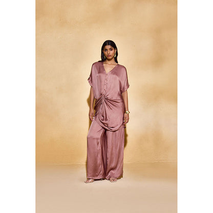 EchoStudio Mocha Solid Co-Ord (Set of 2)