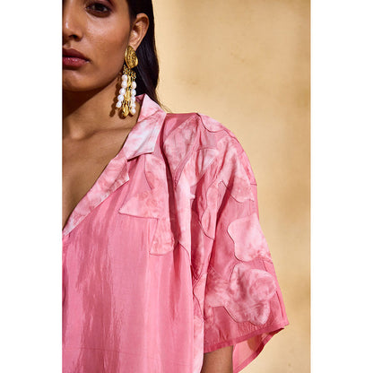 EchoStudio Pink Pearl Co-Ord (Set of 2)