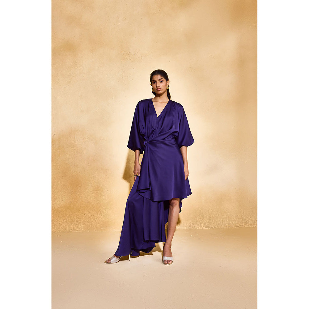 EchoStudio Purple Lowe Solid Dress