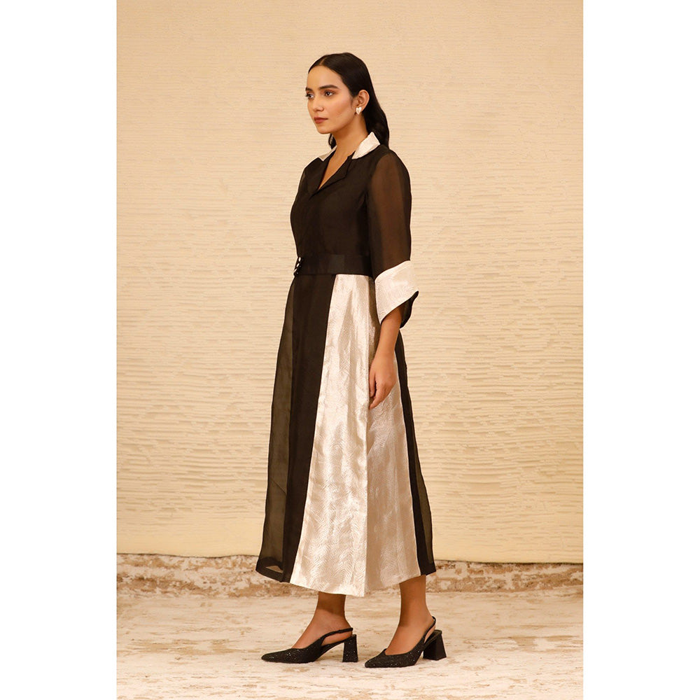 EEDA Black Ankle Length Coat Dress (Set of 2)