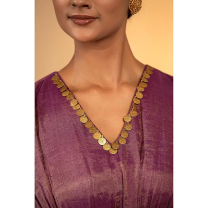 EEDA Parv Purple Midi Dress