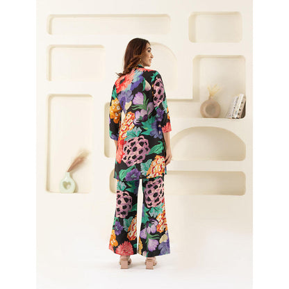 EESHA GUPTA Black Myra Muslin Co-Ord (Set of 2)