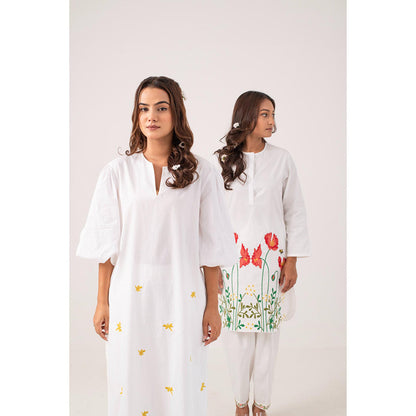 Ekavira Maya Floral Printed Kurta and Pant (Set of 2)