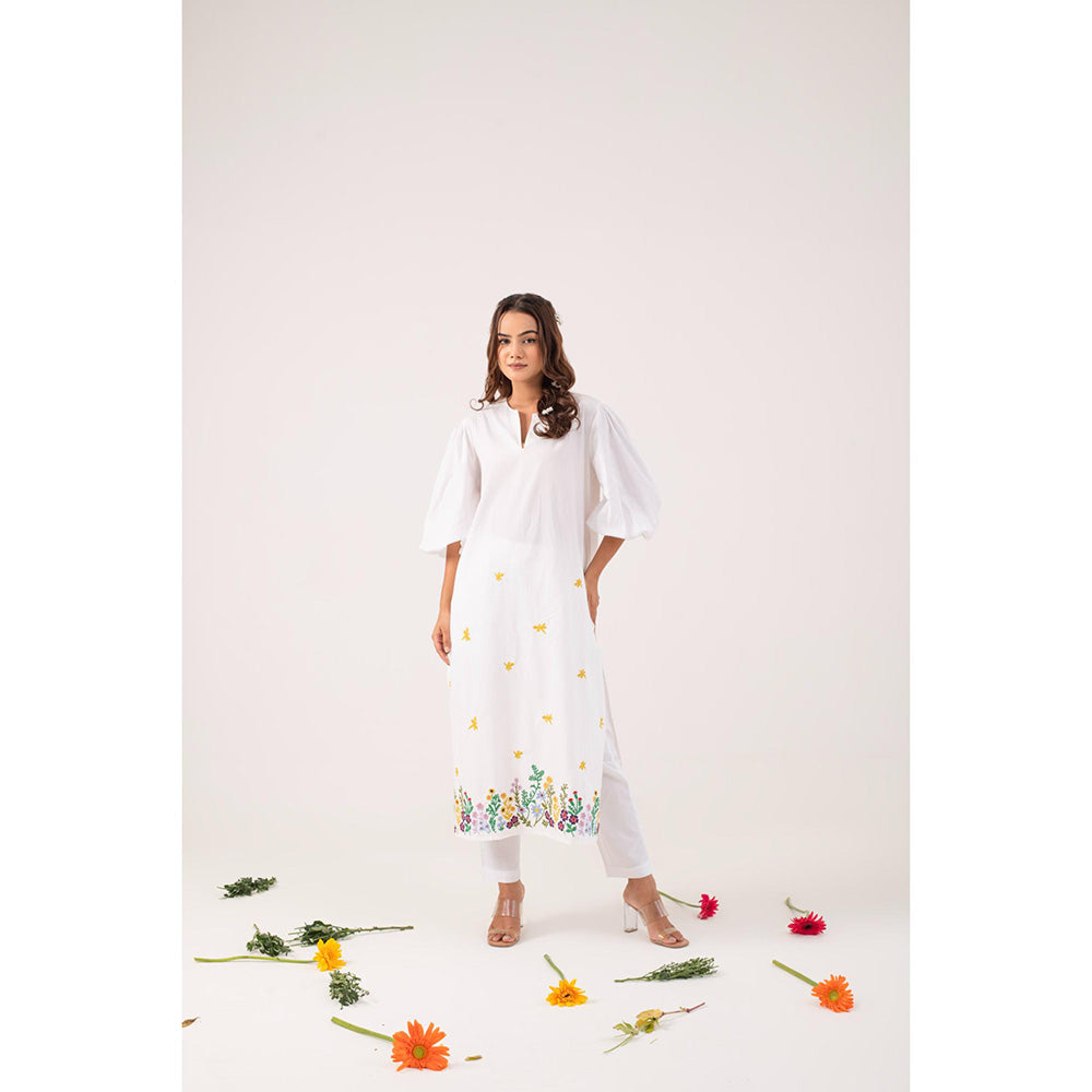 Ekavira Maya Floral Printed Kurta and Pant (Set of 2)