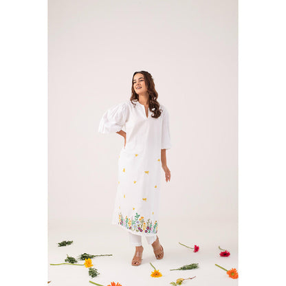 Ekavira Maya Floral Printed Kurta and Pant (Set of 2)