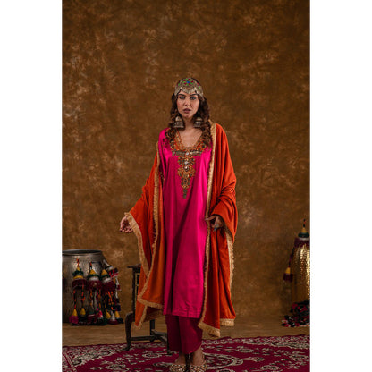 Ekavira Raahi Collection Layla Embroidered Kurta and Pant with Dupatta (Set of 3)