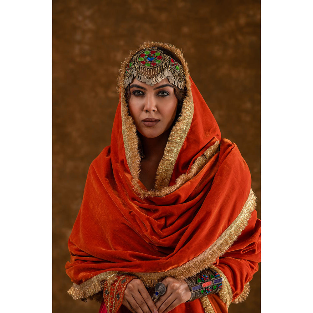 Ekavira Raahi Collection Layla Embroidered Kurta and Pant with Dupatta (Set of 3)