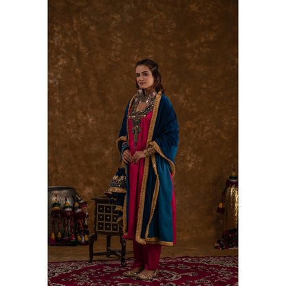 Ekavira Raahi Collection Layla Embroidered Kurta and Pant with Dupatta (Set of 3)
