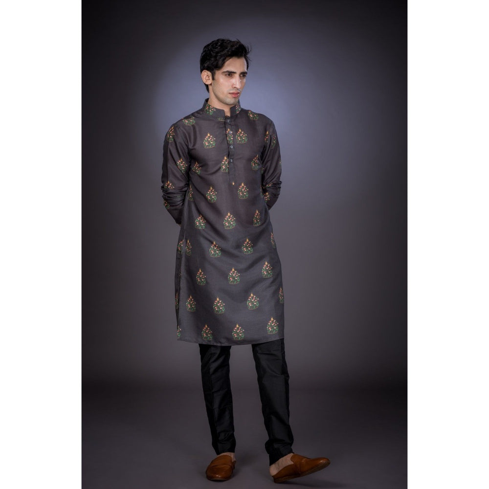 Eleven Brothers Freedom Cage Tussar Silk Kurta Set (Set of 2)