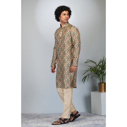 Eleven Brothers Mughal Bagh Printed Kurta Set (Set of 2)