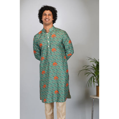 Eleven Brothers Tiger Land Printed Kurta Set (Set of 2)