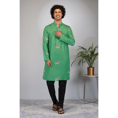 Eleven Brothers Zebra Meadow Printed Kurta Set (Set of 2)