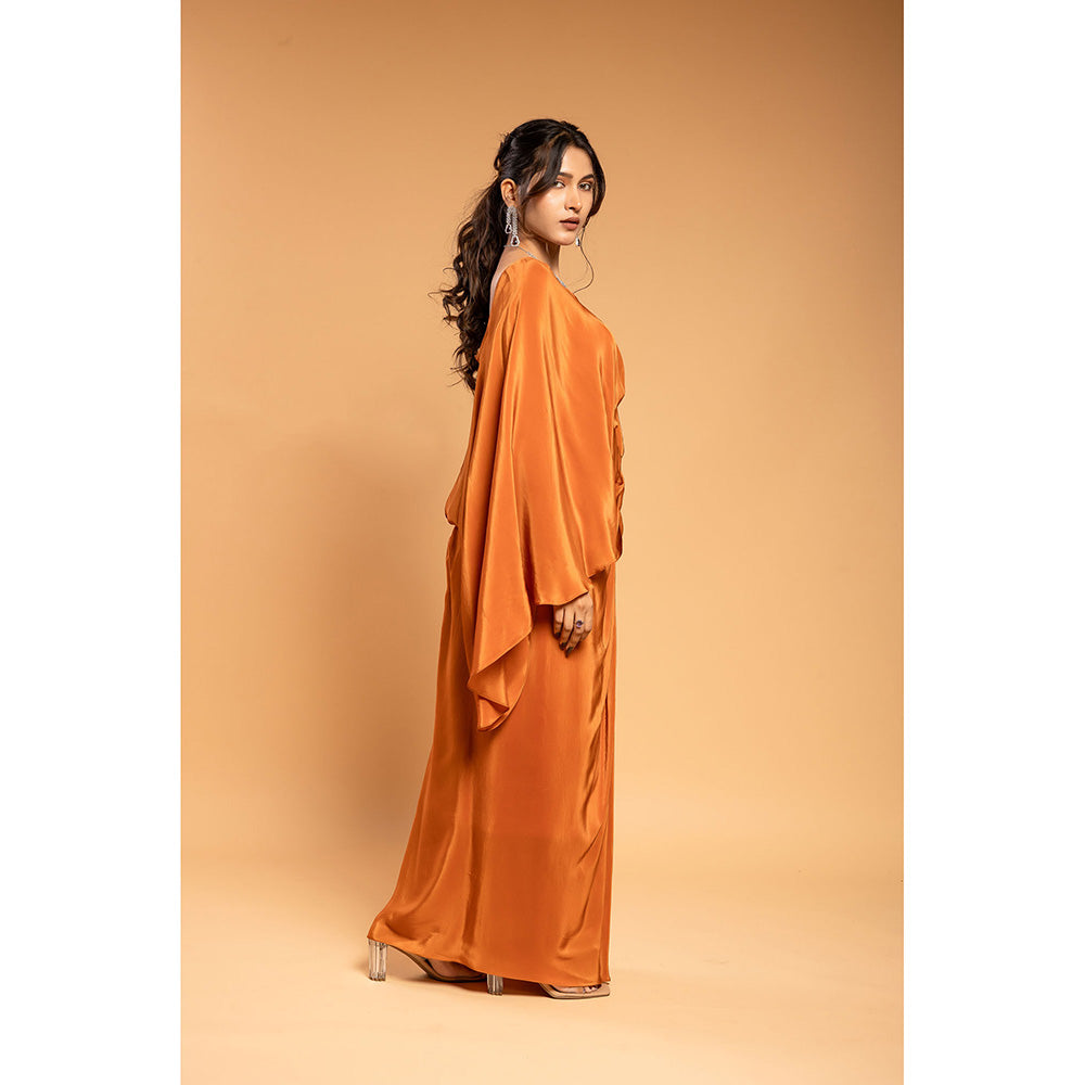 Ellemora Rust Drape Attached Dress