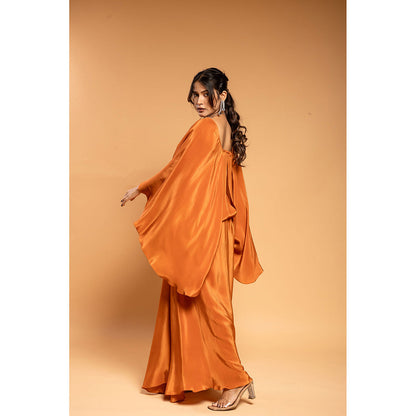 Ellemora Rust Drape Attached Dress