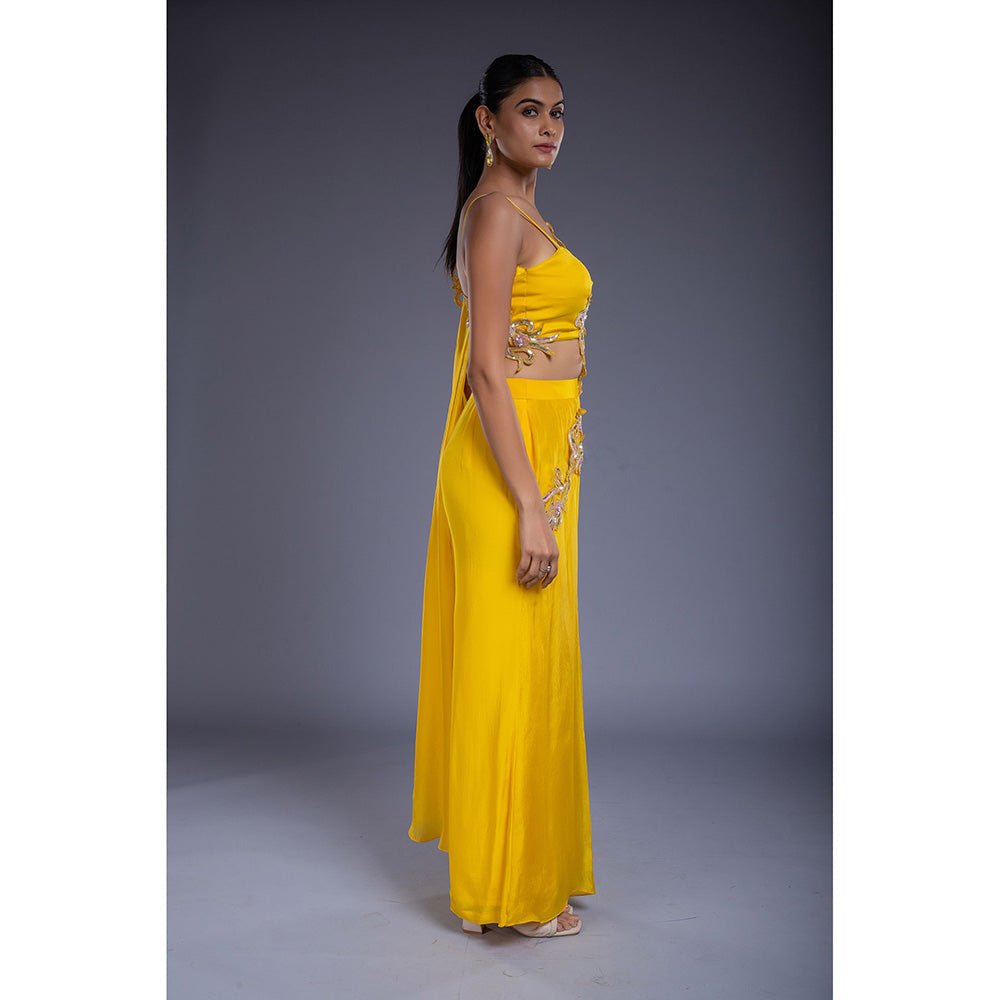 Ellemora Yellow Tube Attached Jumpsuit