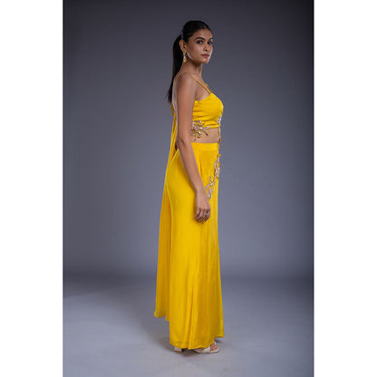 Ellemora Yellow Tube Attached Jumpsuit