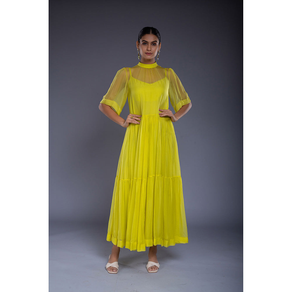 Ellemora Green Flare Maxi Dress