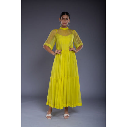 Ellemora Green Flare Maxi Dress