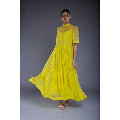 Ellemora Green Flare Maxi Dress