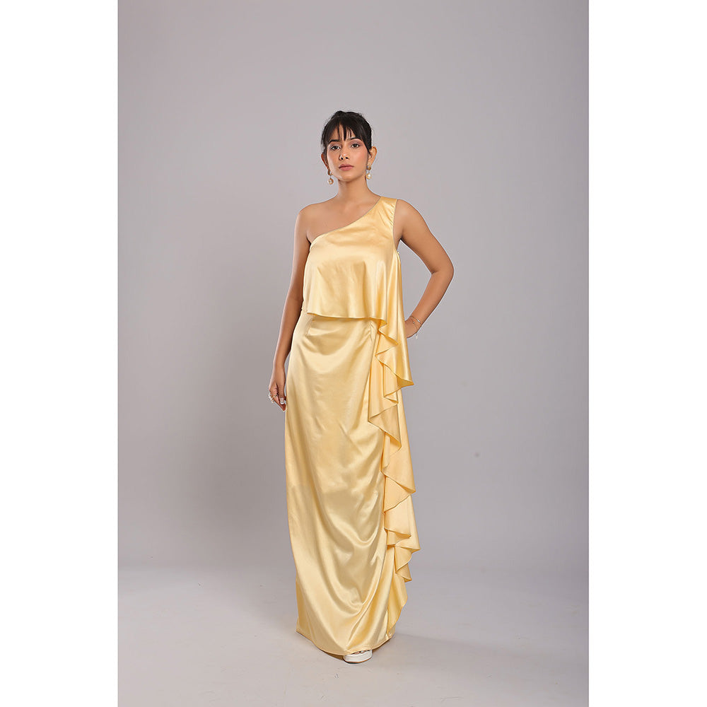 Ellemora Cream Elegance Maxi Dress