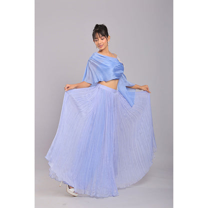 Ellemora Bluebird Elegance Palazzo with Crop Top (Set of 2)