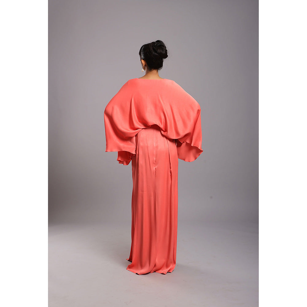 Ellemora Coral Breeze Skirt with Cape Sleeve Top (Set of 2)