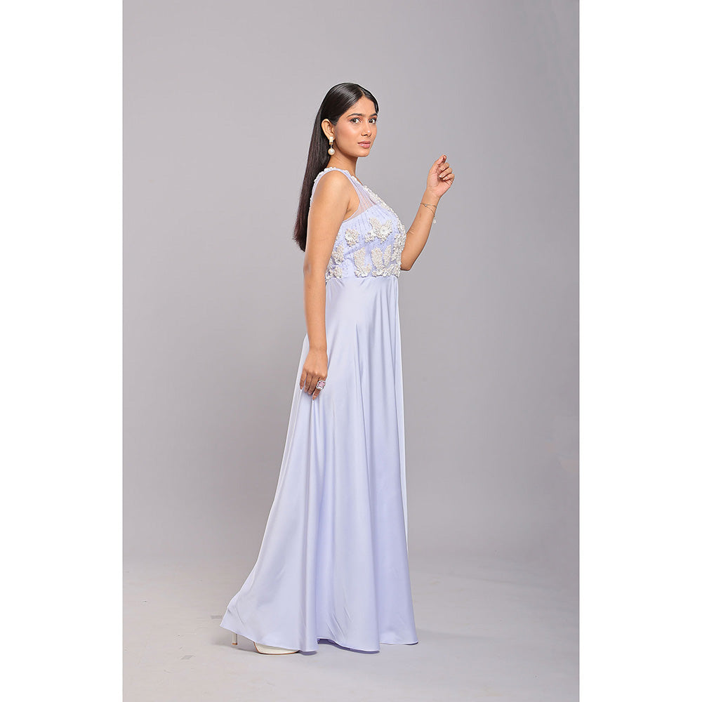 Ellemora Frosted Ice Blue Elegance Jumpsuit