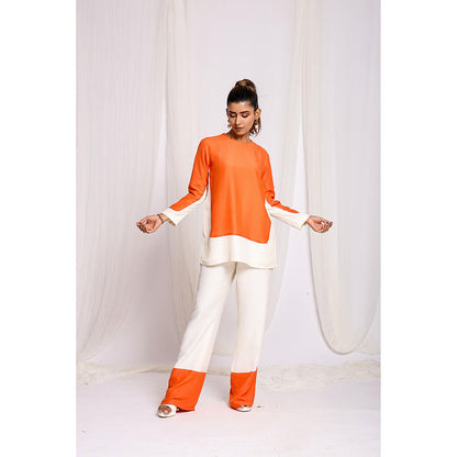 Ellemora Orange Solid Co-Ord (Set of 2)
