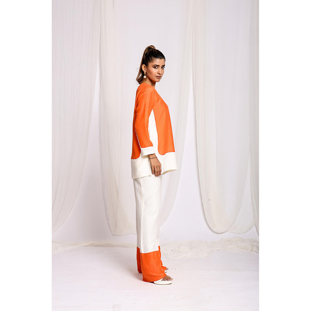 Ellemora Orange Solid Co-Ord (Set of 2)