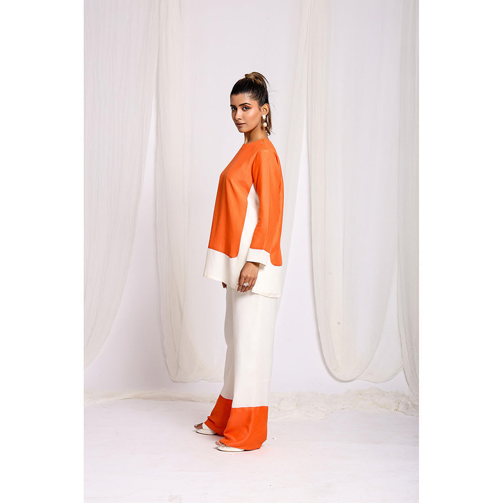 Ellemora Orange Solid Co-Ord (Set of 2)