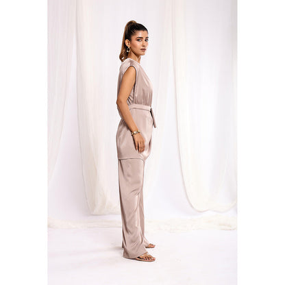 Ellemora Nude Elegant Bow Delight Co-Ord (Set of 3)