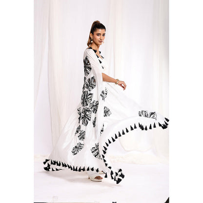 Ellemora White Perfection Crop Top with Pant and Cape (Set of 3)