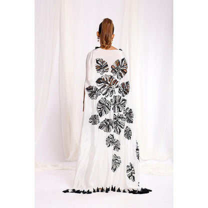 Ellemora White Perfection Crop Top with Pant and Cape (Set of 3)