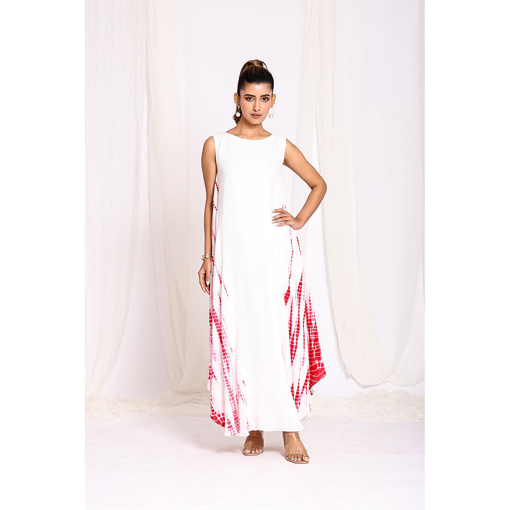 Ellemora White Shibori Glamour Dress