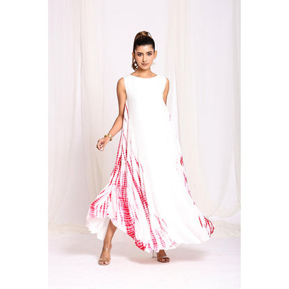 Ellemora White Shibori Glamour Dress