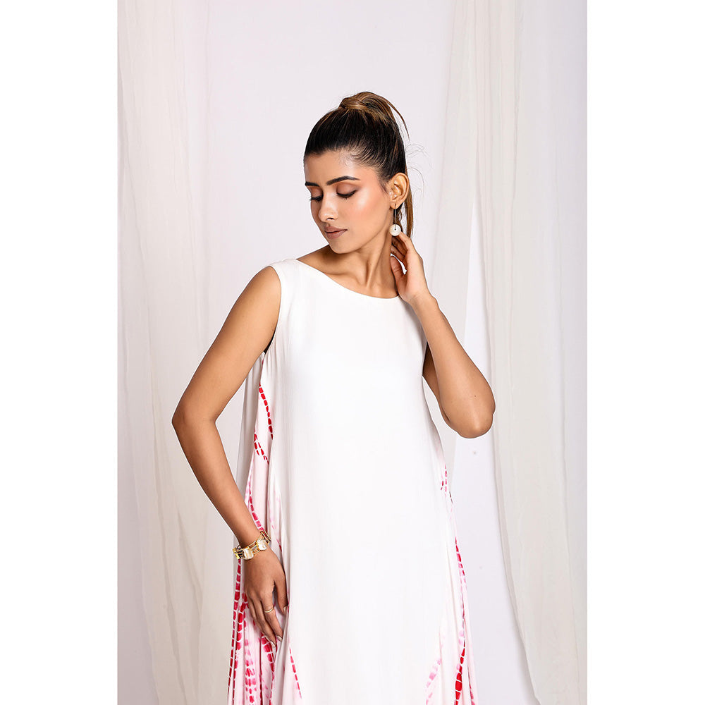 Ellemora White Shibori Glamour Dress