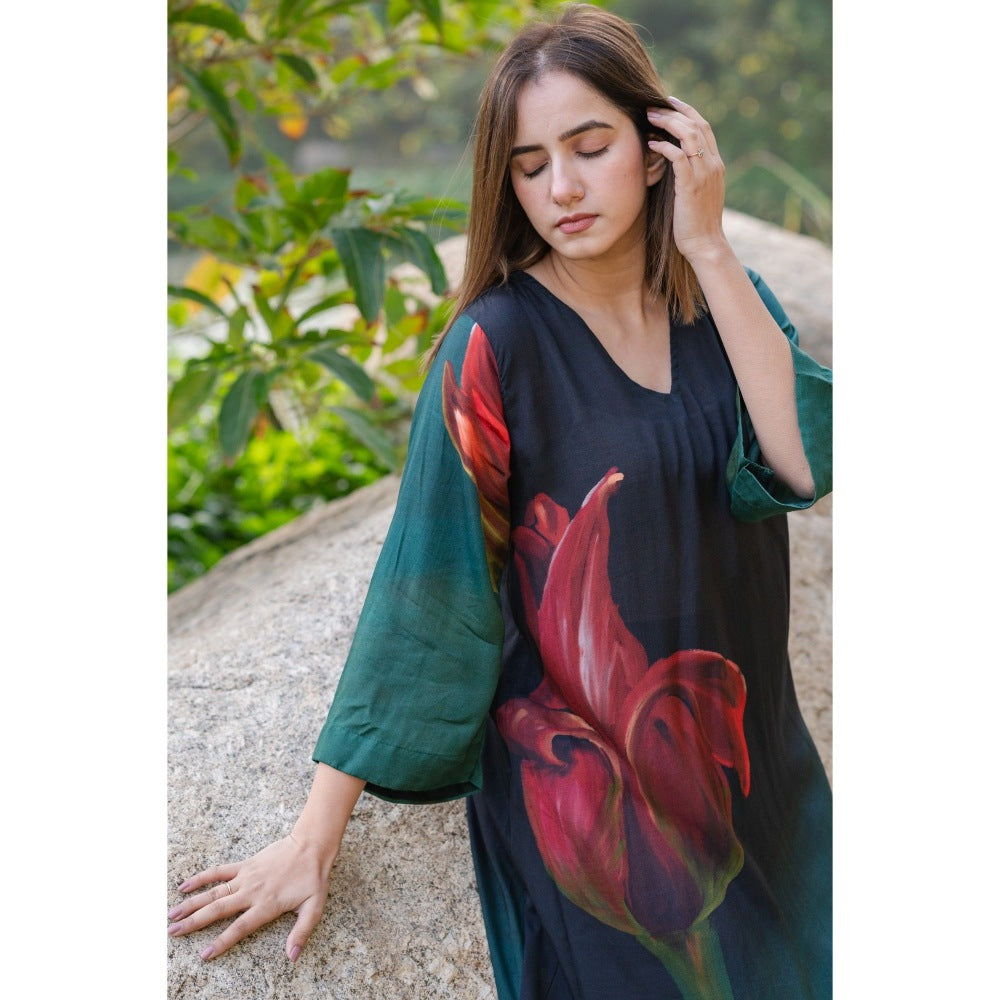 ETAR Tulip Kurta with Pant (Set of 2)