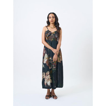 ETAR Teal Rome Strappy Dress