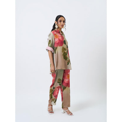 ETAR Green Rose Co-Ord (Set of 2)