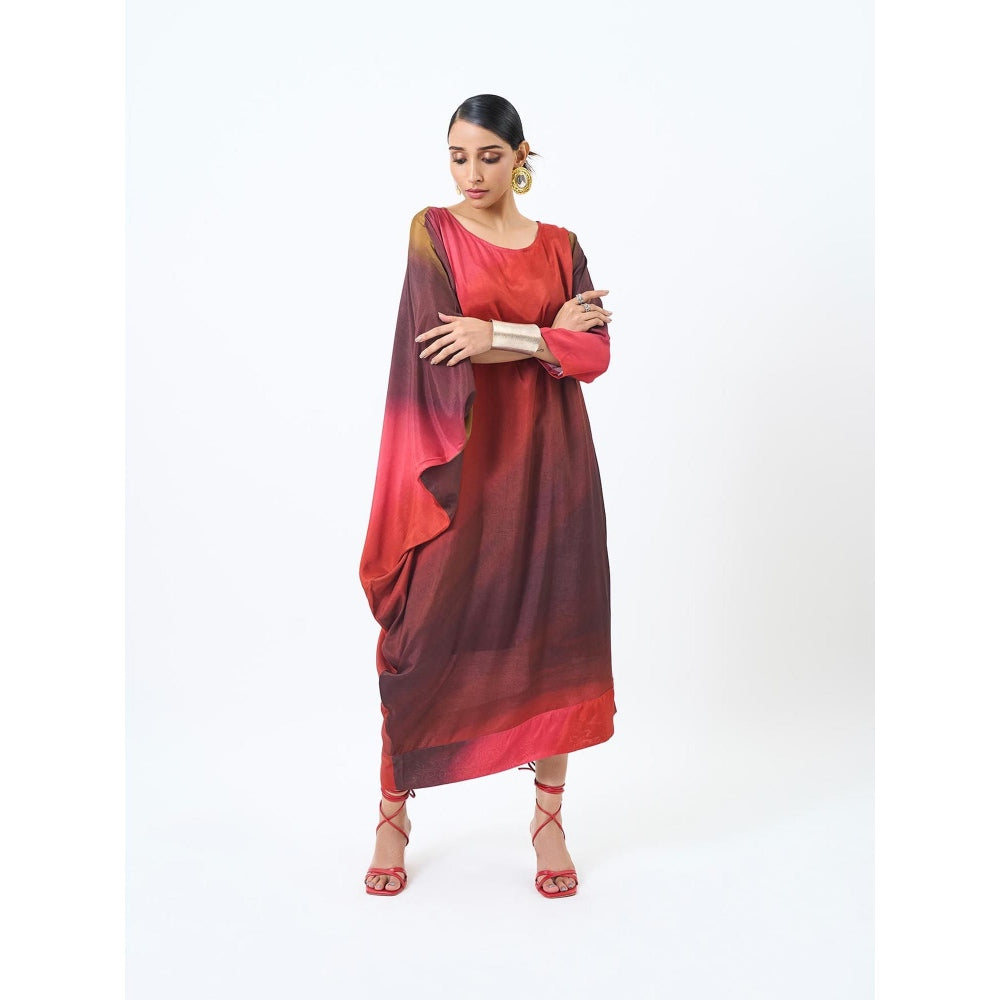ETAR Red Rime Dress