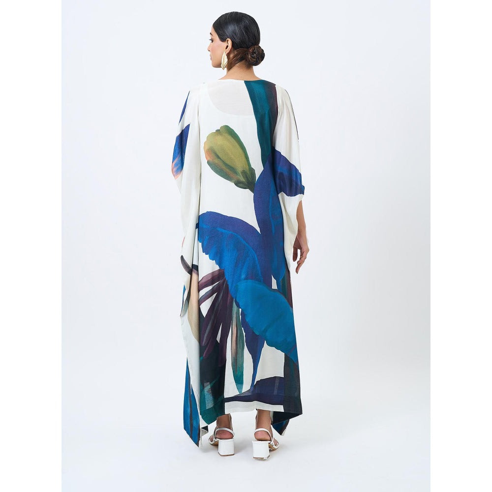 ETAR Blue Kaftan Dress