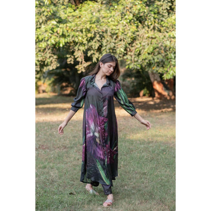 ETAR Variant Bliss Floral Print Kurta and Pant (Set of 2)